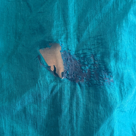 Laura Katherine Blue Multicolor Nylon Track Suit Jacket & Pants Size 18W *Flaw - Picture 6 of 6